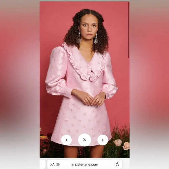 sisterjane DREAM Oyster Jacquard Mini Dress – Sister Jane